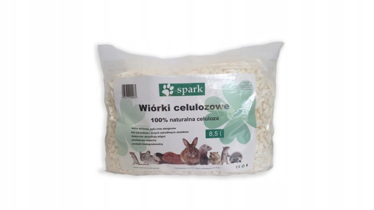 Spark wiórki celulozowe dla zwierząt, naturalne, hipoalergiczne, 8,5 l