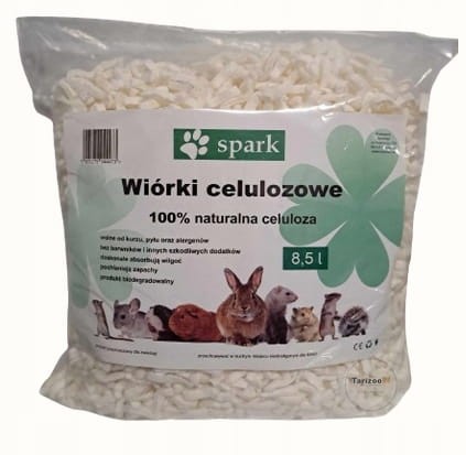 Spark wiórki celulozowe dla zwierząt, naturalne, hipoalergiczne, 8,5 l