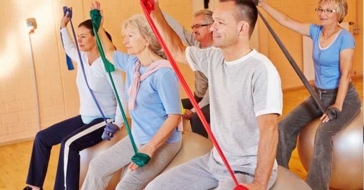 TAŚMA OPOROWA DO ĆWICZEŃ I REHABILITACJI, OPÓR MOCNY NIEBIESKA 2m