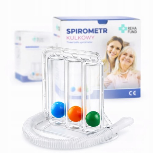 SPIROMETR KULKOWY URZĄDZENIE DO ĆWICZEŃ ODDECHOWYCH Reha Fund RX-1402