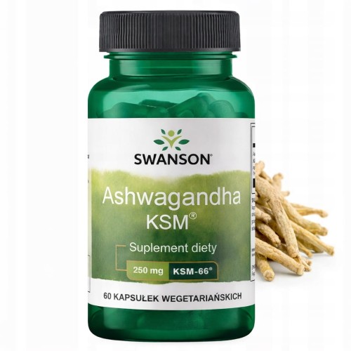 SWANSON Ashwagandha KSM-66 250mg 60 kapsułek