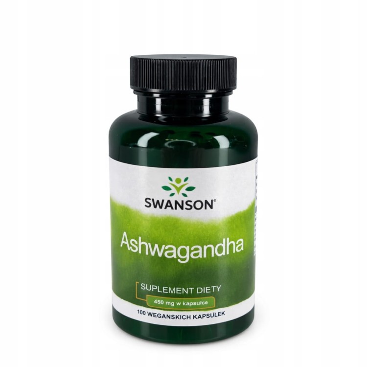 SWANSON Ashwagandha (żen-szeń indyjski) 450 mg 100 kapsułek