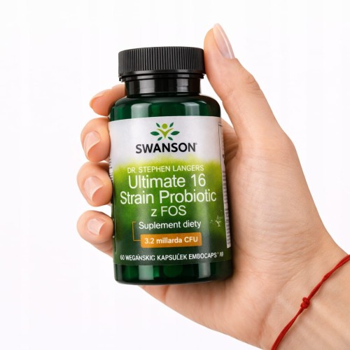 SWANSON Ultimate 16 Strain Probiotic (probiotyk 16 szczepów z FOS) 60
