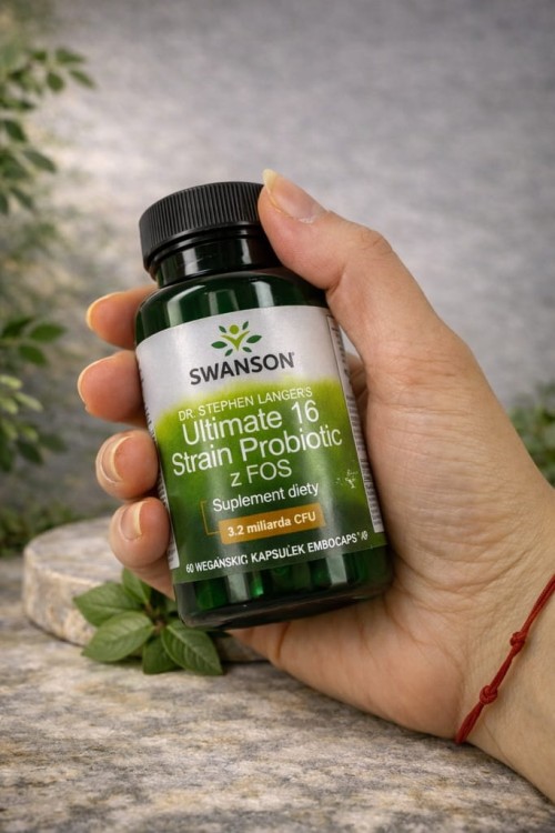 SWANSON Ultimate 16 Strain Probiotic (probiotyk 16 szczepów z FOS) 60