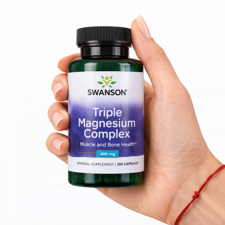 SWANSON Triple Magnesium Complex (kompleks magnezu z trzech form) 400 mg