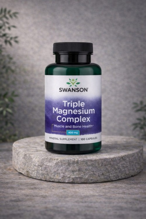 SWANSON Triple Magnesium Complex (kompleks magnezu z trzech form) 400 mg