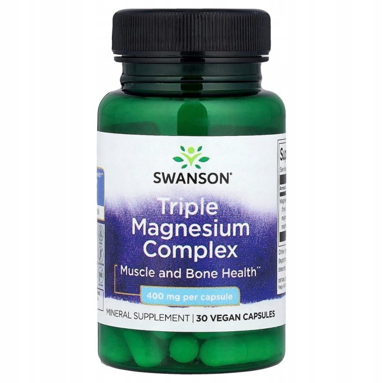 SWANSON Triple Magnesium Complex 30 kapsułek