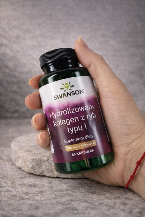 SWANSON Hydrolizowany kolagen z ryb typu I 400 mg 60 kapsułek