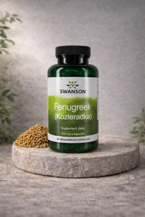 SWANSON Fenugreek Seed Kozieradka 610mg 90 kapsułek