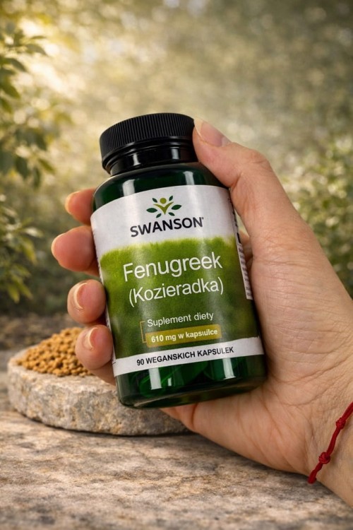 SWANSON Fenugreek Seed Kozieradka 610mg 90 kapsułek