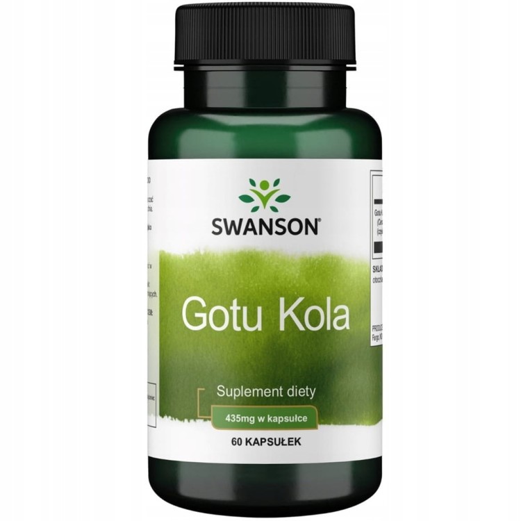 SWANSON Gotu Kola 435 mg 60 kapsułek