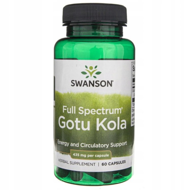SWANSON Gotu Kola 435 mg 60 kapsułek