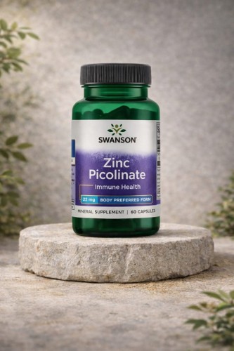SWANSON Pikolinian cynku 22 mg 60 kapsułek