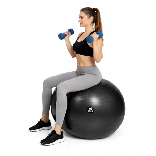 PIŁKA DO ĆWICZEŃ I REHABILITACJI, SYSTEM ABS, OBCIĄŻENIE 300KG 75CM+ POMPKA