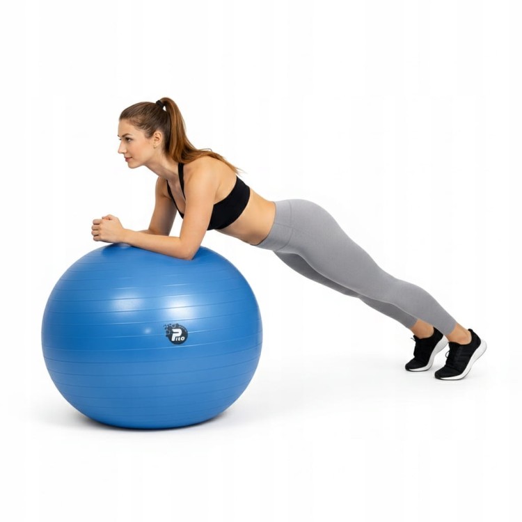 PIŁKA DO ĆWICZEŃ I REHABILITACJI, SYSTEM ABS, OBCIĄŻENIE 300KG 65CM+ POMPKA