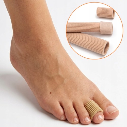 ŻELOWA NAKŁADKA NA PALEC MŁOTKOWATY, TUBA OCHRONNA NA OTARCIA 15CM, ŚR.12MM