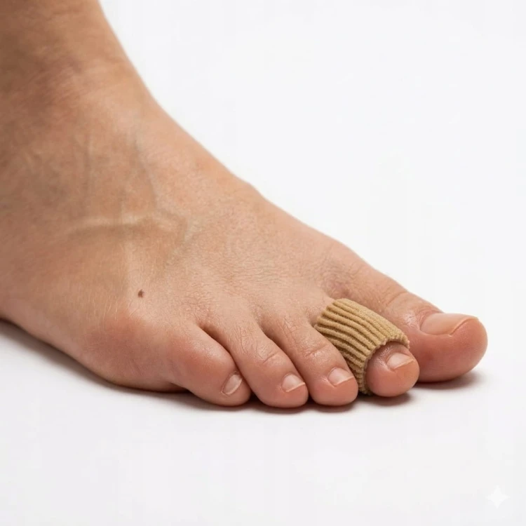 ŻELOWA NAKŁADKA NA PALEC MŁOTKOWATY, TUBA OCHRONNA NA OTARCIA 15CM, ŚR.12MM