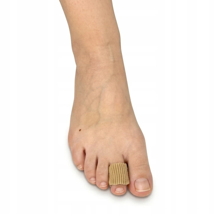 ŻELOWA NAKŁADKA NA PALEC MŁOTKOWATY, TUBA OCHRONNA NA OTARCIA 15CM, ŚR.12MM
