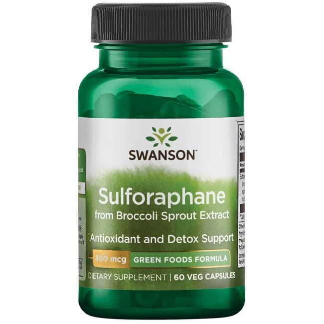 SWANSON Sulforafan Kiełki brokuła 400mg 60kapsułek | ANTYOKSYDANT ODPORNOŚĆ