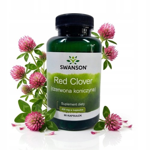 SWANSON Red Clover Czerwona koniczyna 430mg 90 kapsułek | MENOPAUZA HORMONY