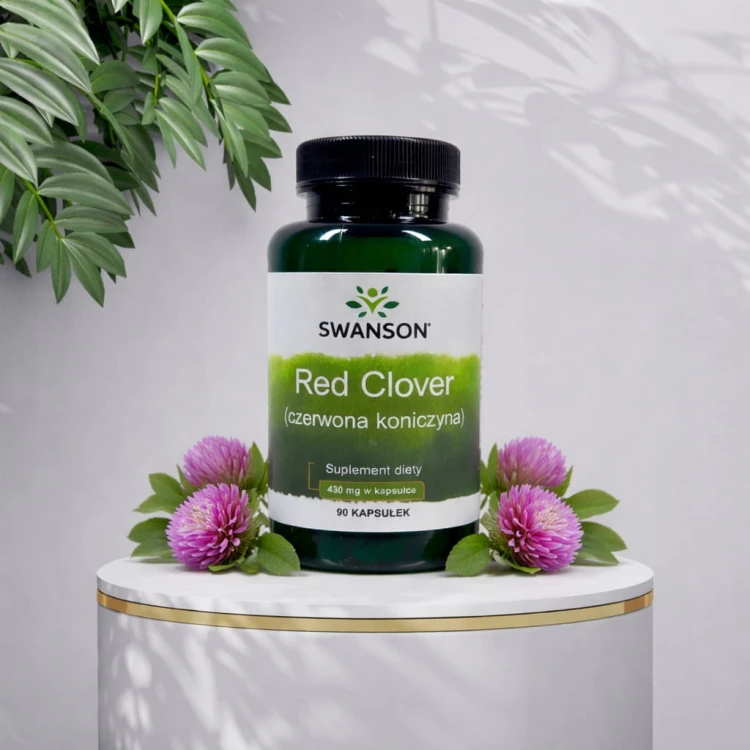 SWANSON Red Clover Czerwona koniczyna 430mg 90 kapsułek | MENOPAUZA HORMONY