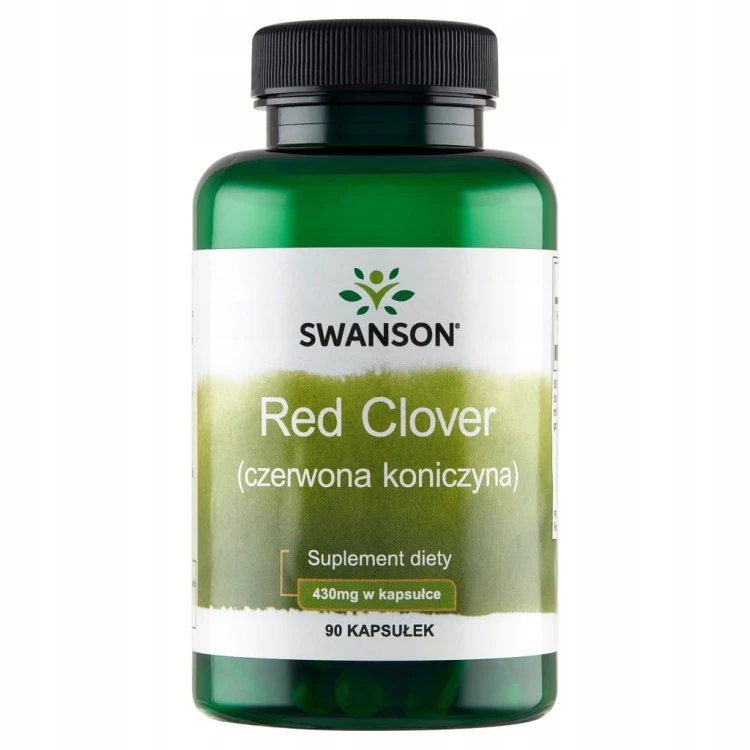 SWANSON Red Clover Czerwona koniczyna 430mg 90 kapsułek | MENOPAUZA HORMONY
