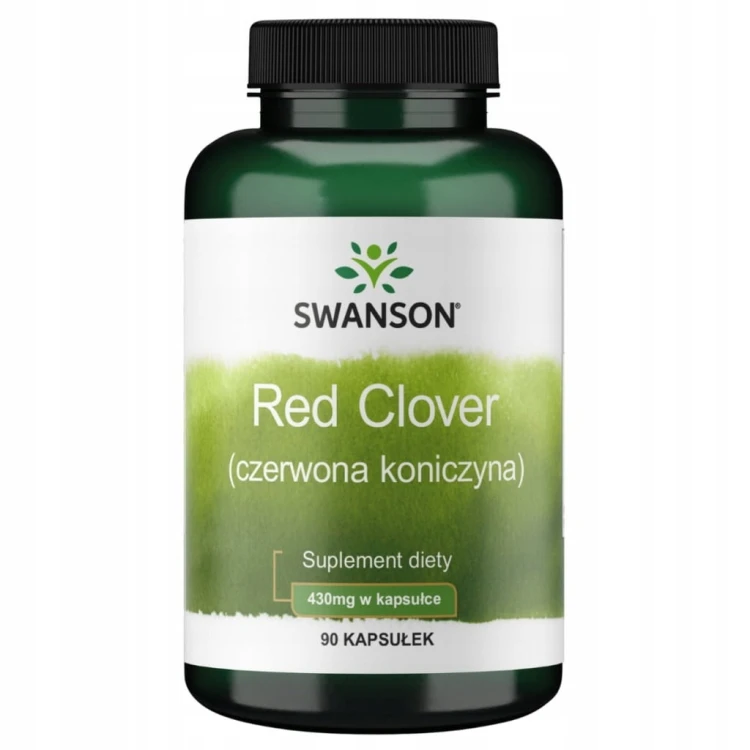 SWANSON Red Clover Czerwona koniczyna 430mg 90 kapsułek | MENOPAUZA HORMONY