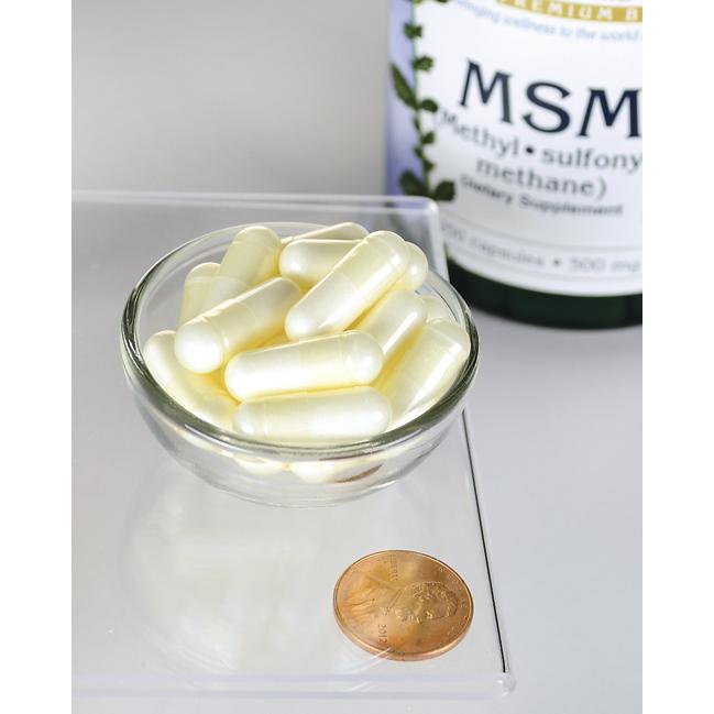SWANSON MSM siarka organiczna 500 mg 250 kapsułek |ZDROWE STAWY KOŚCI SKÓRA