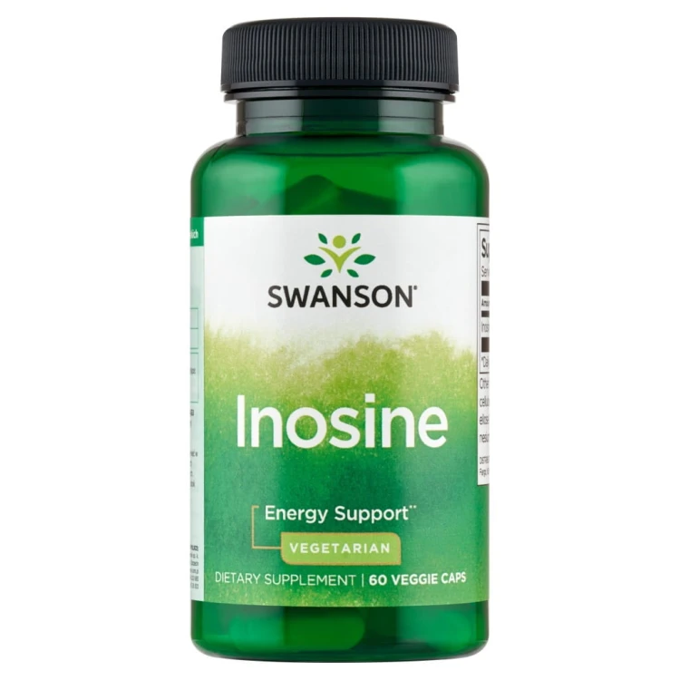 SWANSON Inozyna 500 mg 60 vege kapsułek | ODPORNOŚĆ ENERGIA INFEKCJE WIRUSY