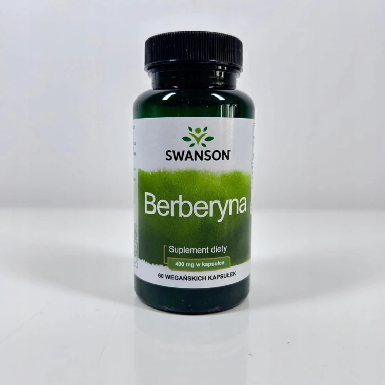 SWANSON Berberine (Berberyna) 400 mg 60 kapsułek | METABOLIZM CUKRZYCA HCL