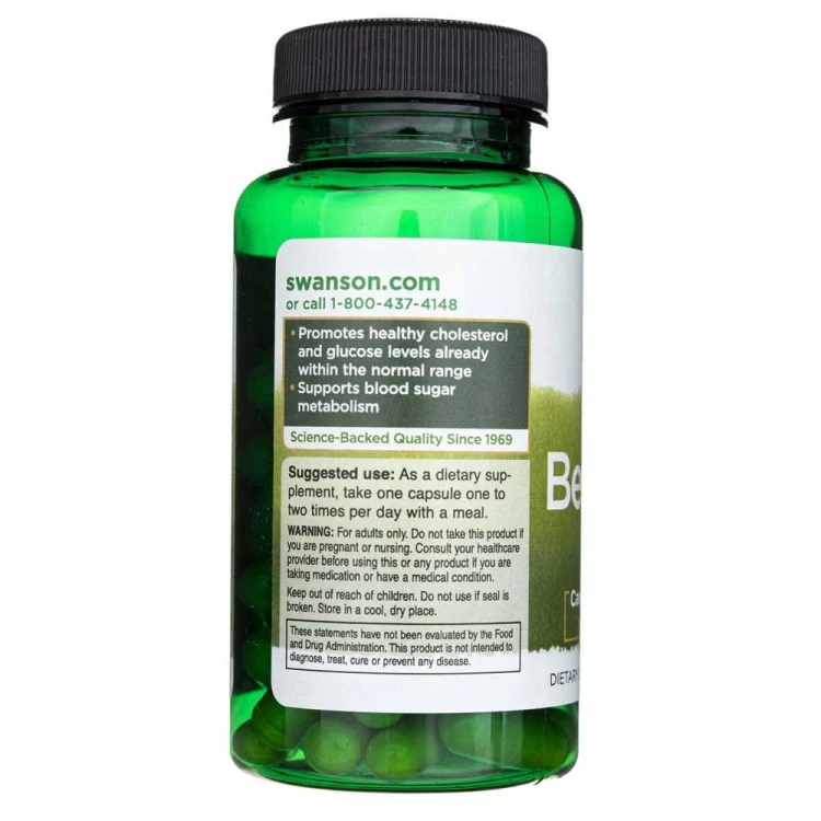 SWANSON Berberine (Berberyna) 400 mg 60 kapsułek | METABOLIZM CUKRZYCA HCL