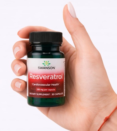 SWANSON Resweratrol 50 mg 30 kapsułek KRĄŻENIE SERCE ANTYOKSYDANT CUKRZYCA