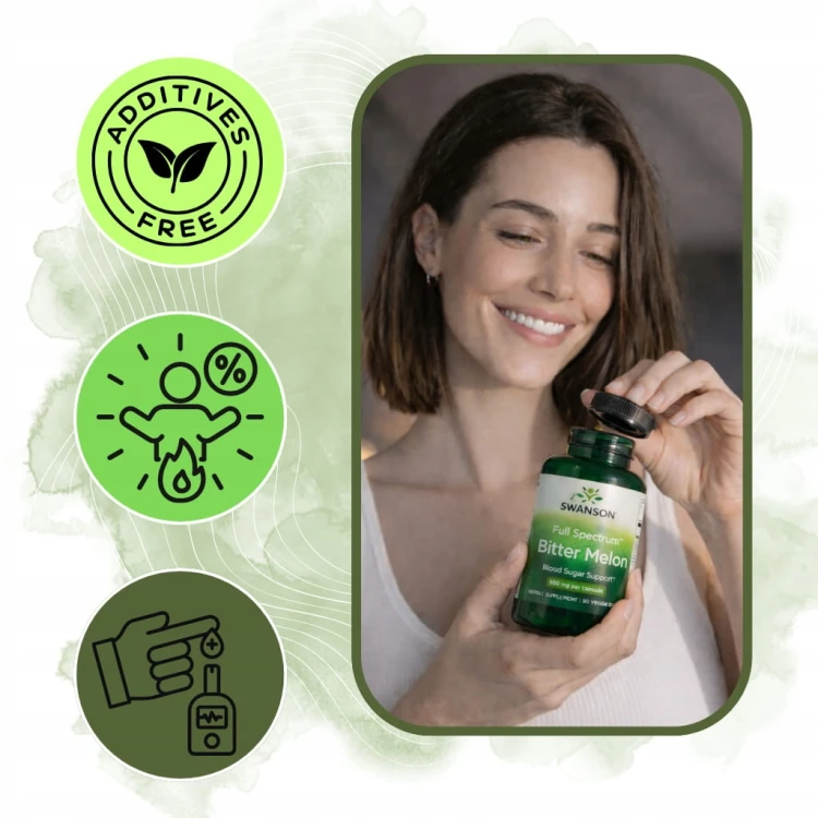SWANSON FS Bitter Melon Gorzki Melon 500 mg 60 kapsułek | METABOLIZM DETOKS