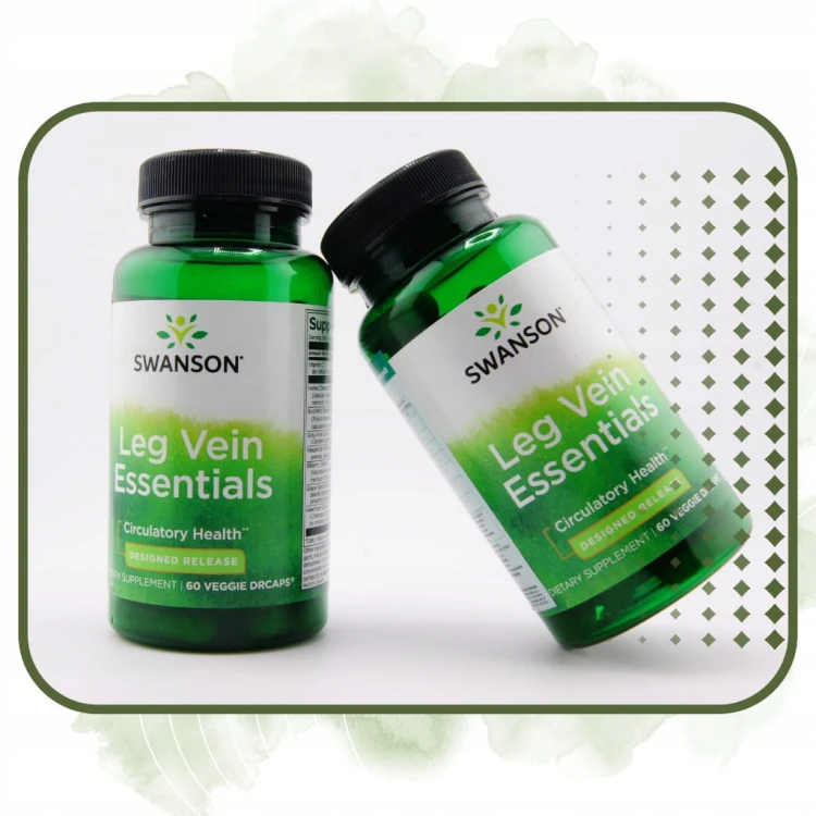SWANSON LegVein Essentials 60 kapsułek | LEKKIE NOGI KRĄŻENIE KASZTANOWIEC