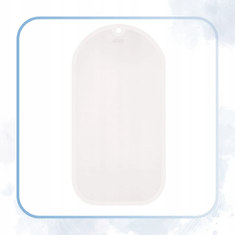 MATA ANTYPOŚLIZGOWA DO WANNY POD PRYSZNIC DO ŁAZIENKI 55x35cm BIAŁA