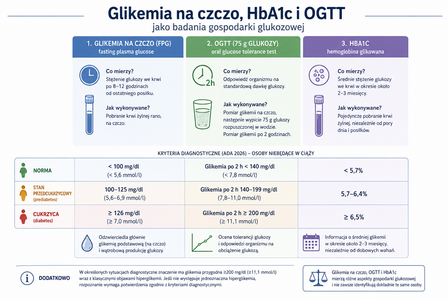 kryteria.webp Glikemia na czczo, HbA1c i OGTT jako badania gospodarki glukozowej