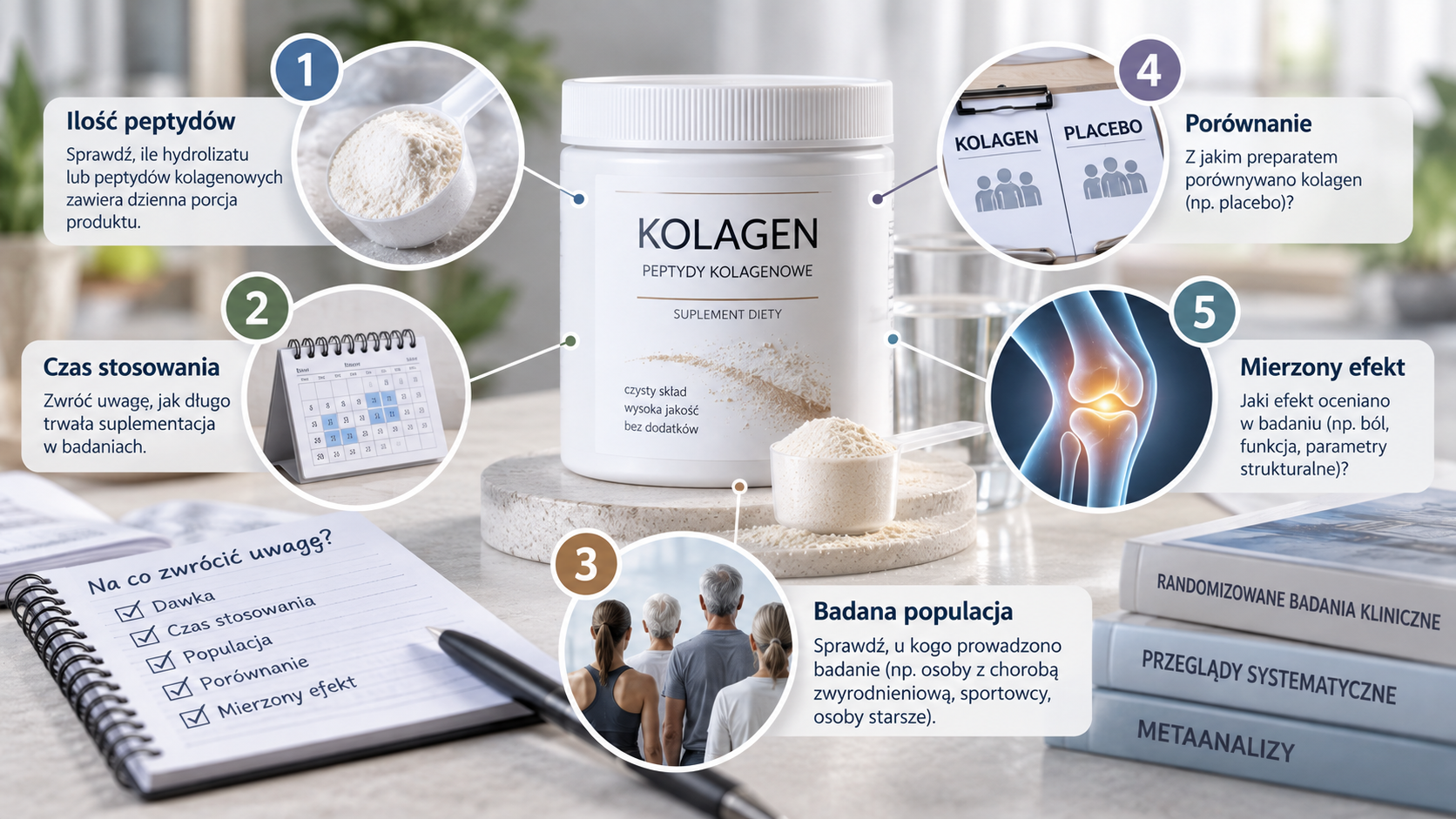 Jak analizować suplement z peptydami kolagenowymi na podstawie etykiety i badań